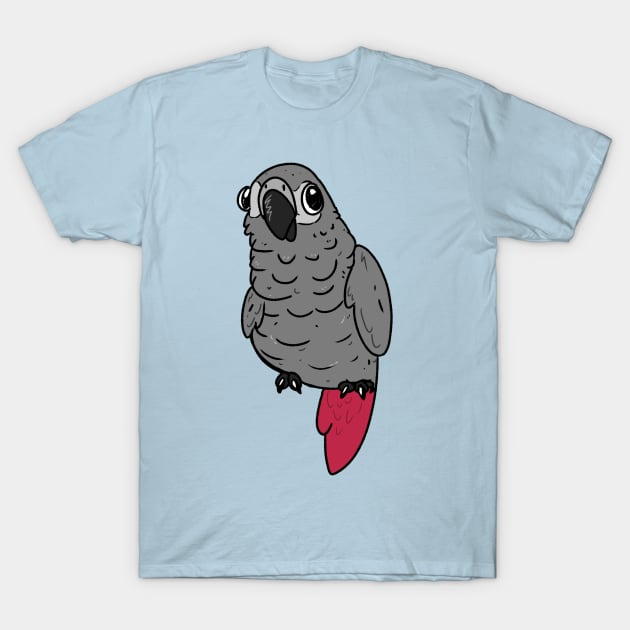 African grey parrot Derpy T-Shirt by BijouBljou